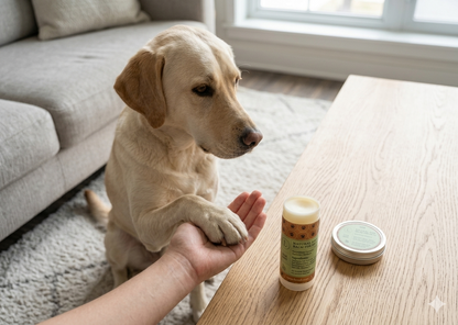 Pet Pampering Gift Box - All Natural Pet Wellness Kit, Soothing Balms & Herbal Coat Powder